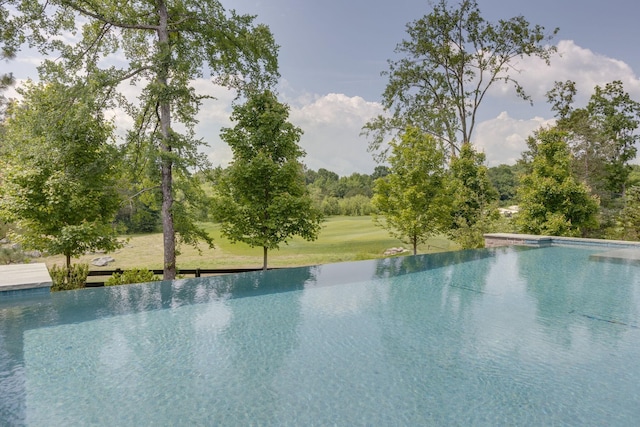 7555 Whiskey Rd, College Grove, TN 37046 - view of pool with an infinity pool