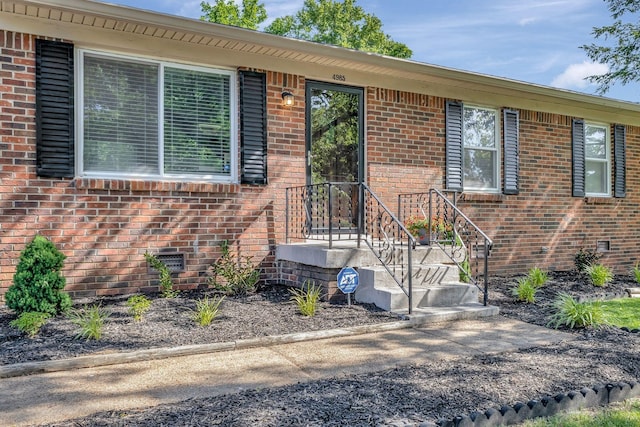 4985 Shihmen Dr, Antioch, TN 37013 - view of exterior entry featuring brick siding and crawl space
