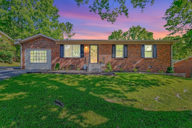4985 Shihmen Dr, Antioch, TN 37013 - single story home featuring a front yard, brick siding, and crawl space