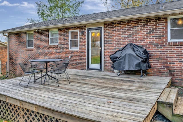 4985 Shihmen Dr, Antioch, TN 37013 - deck featuring outdoor dining space and a grill
