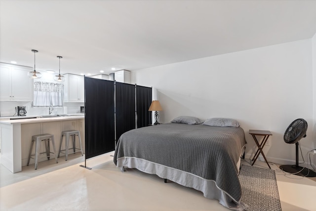 2157 Abiff Rd, Burns, TN 37029 - bedroom with recessed lighting and a sink