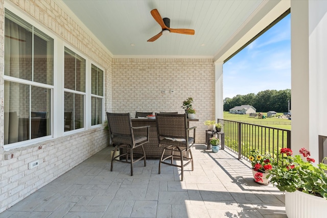 2157 Abiff Rd, Burns, TN 37029 - view of patio with ceiling fan