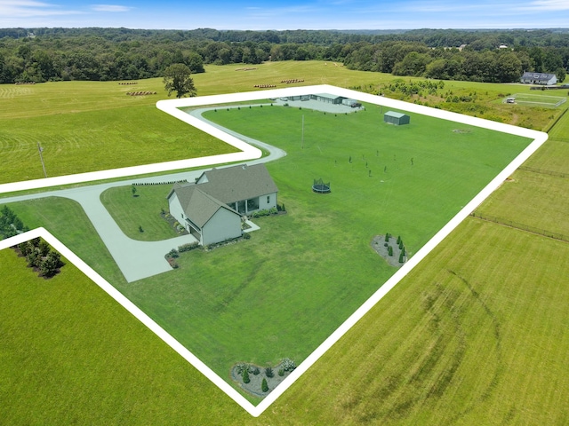 2157 Abiff Rd, Burns, TN 37029 - view of rural area featuring property parcel outlined