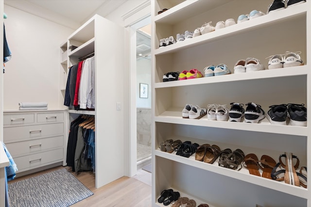 2157 Abiff Rd, Burns, TN 37029 - walk in closet featuring light wood finished floors