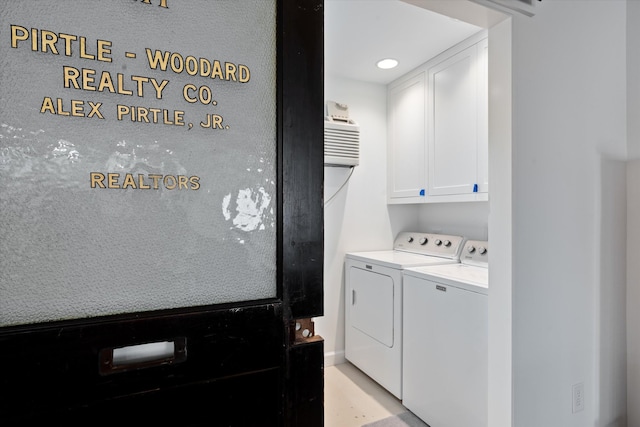 2157 Abiff Rd, Burns, TN 37029 - laundry room featuring washer and dryer and cabinet space