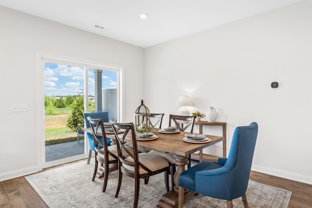2208 Melk Ln, Columbia, TN 38401 - dining area with wood finished floors and recessed lighting