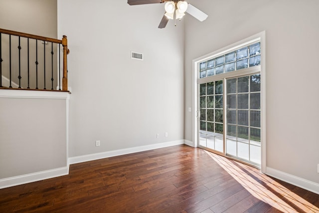 1037 Irish Way, Spring Hill, TN 37174 - empty room featuring wood finished floors and ceiling fan