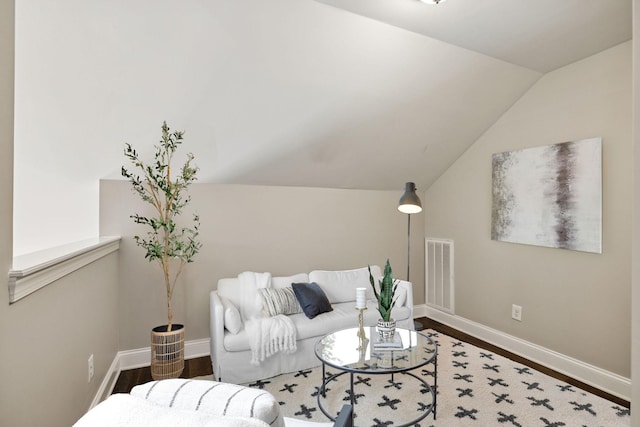 1037 Irish Way, Spring Hill, TN 37174 - living room featuring wood finished floors and vaulted ceiling