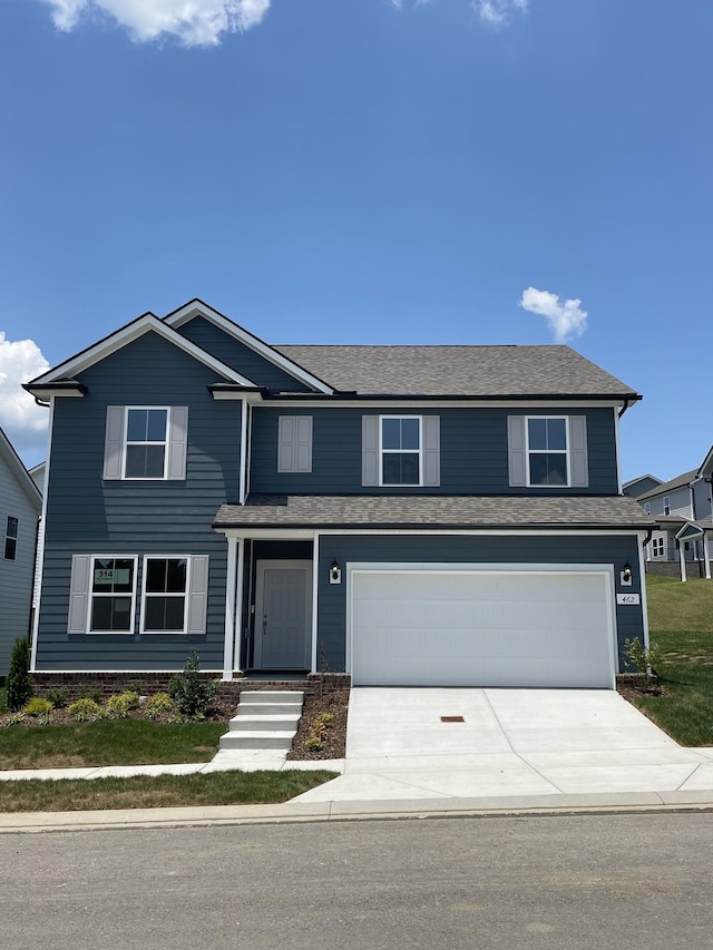 462 Jet Stream Dr, La Vergne, TN 37086 - traditional-style house featuring a garage and concrete driveway