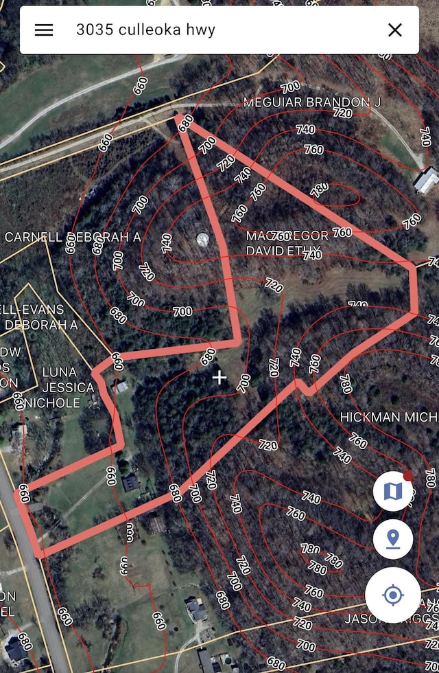 3035 Culleoka Hwy, Culleoka, TN 38451 - aerial overview of property's location