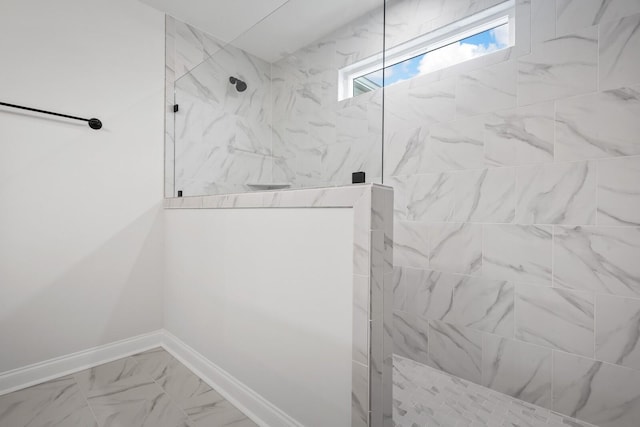 1922 Hildebrand Ln, Columbia, TN 38401 - full bath featuring walk in shower and marble finish flooring