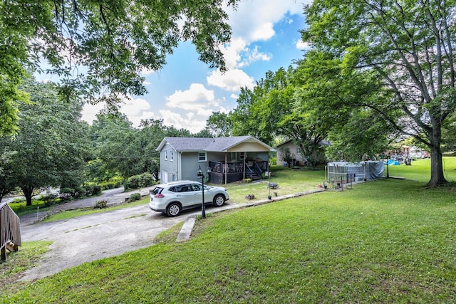 528 Maple St, Pulaski, TN 38478 - view of grassy yard with driveway