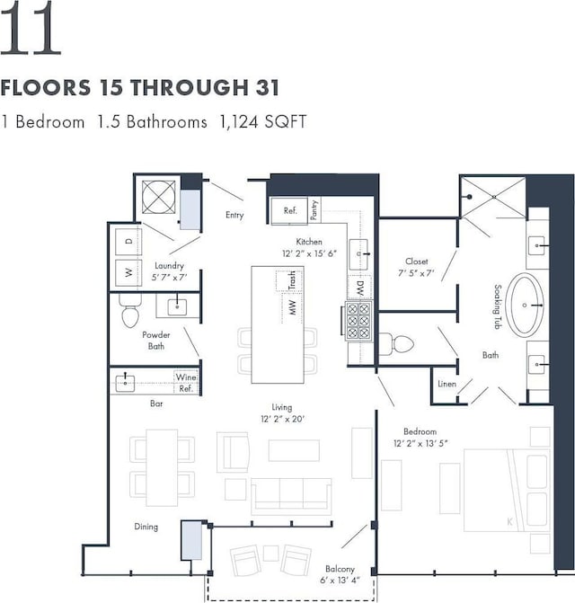 1616 W End Ave Unit 1711, Nashville, TN 37203 - photo 2