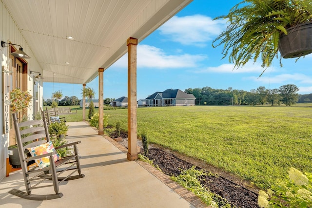426 Maple Bend Rd, Winchester, TN 37398 - covered porch featuring a yard