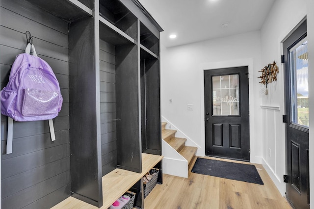 426 Maple Bend Rd, Winchester, TN 37398 - mudroom with wood finished floors and recessed lighting