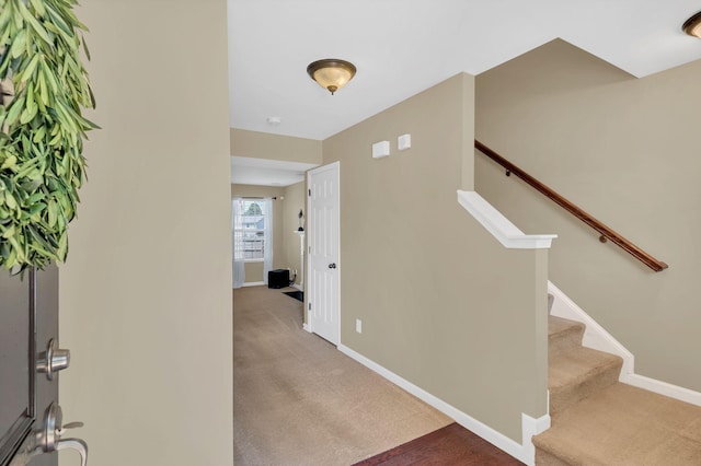 2008 Kingston Pl, Spring Hill, TN 37174 - foyer entrance with carpet flooring and stairs