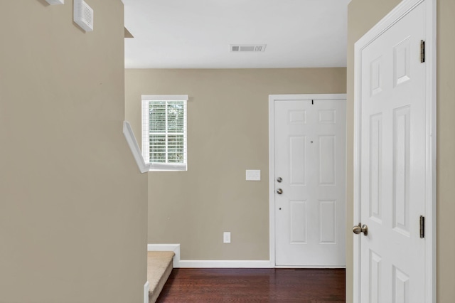 2008 Kingston Pl, Spring Hill, TN 37174 - entryway with dark wood-style flooring and baseboards