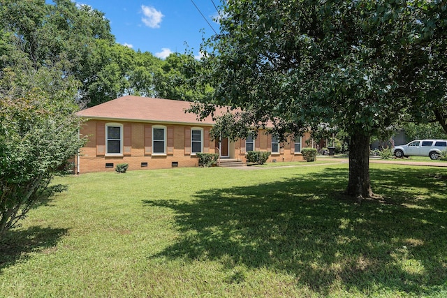 2311 Mayfair Ave, Murfreesboro, TN 37130 - ranch-style home with crawl space, brick siding, and a front lawn