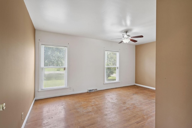2311 Mayfair Ave, Murfreesboro, TN 37130 - empty room with ceiling fan and light wood-style flooring