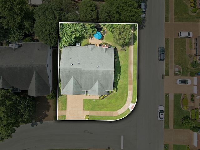 201 Hideaway Trl, Franklin, TN 37069 - aerial view of property and surrounding area featuring property parcel outlined