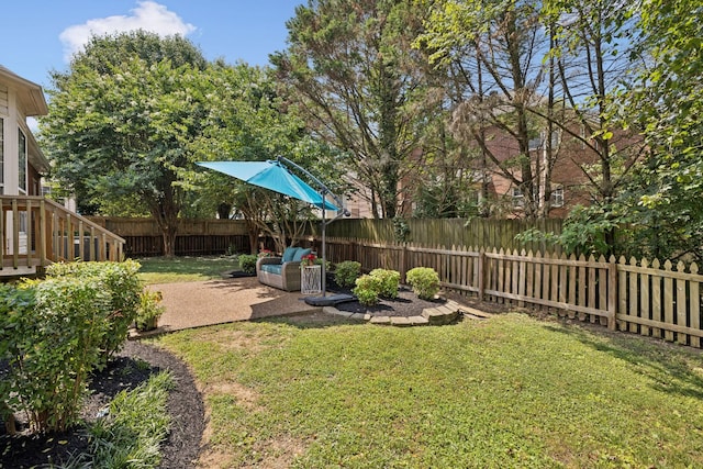 201 Hideaway Trl, Franklin, TN 37069 - fenced backyard with a patio