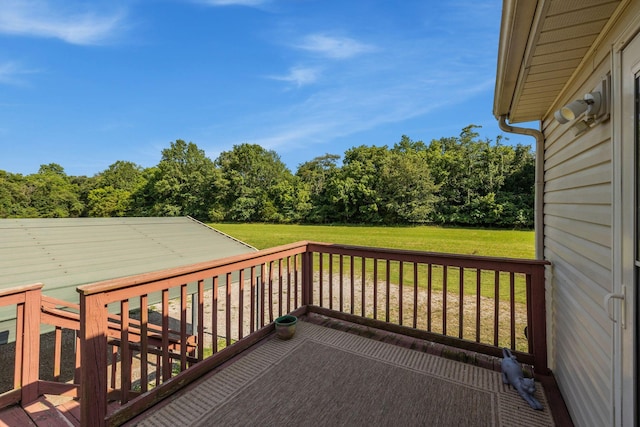 4628 Dugger Rd, Culleoka, TN 38451 - wooden deck with a lawn