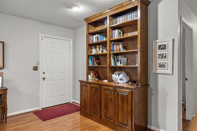 4628 Dugger Rd, Culleoka, TN 38451 - foyer entrance with a textured ceiling and light wood finished floors
