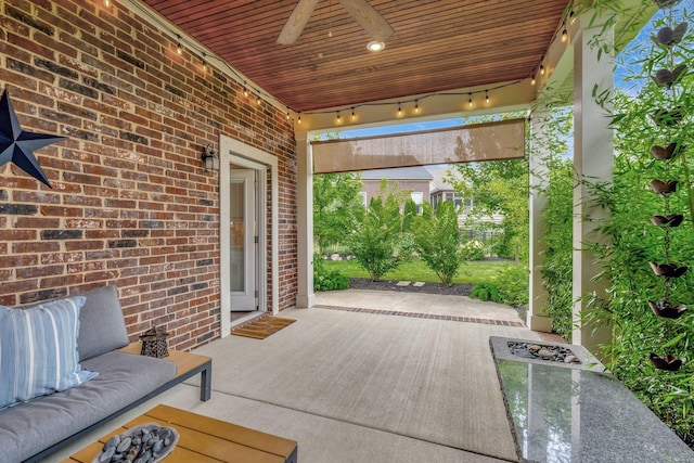 607 Beamon Dr, Franklin, TN 37064 - wooden deck featuring a ceiling fan and a patio