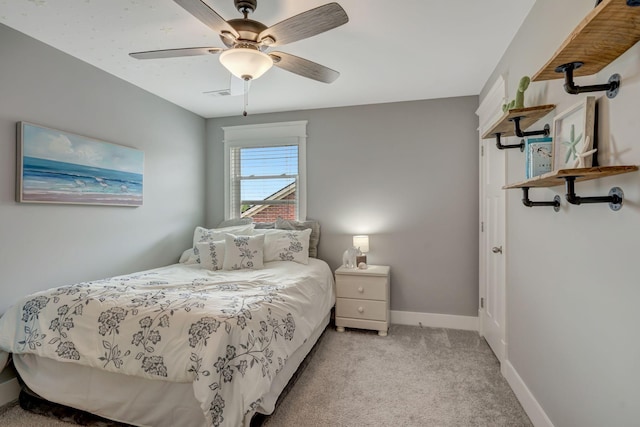 607 Beamon Dr, Franklin, TN 37064 - bedroom featuring light colored carpet and ceiling fan