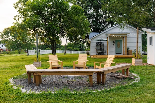 7365 Coldwater Rd, Fairview, TN 37062 - view of yard with an outdoor fire pit