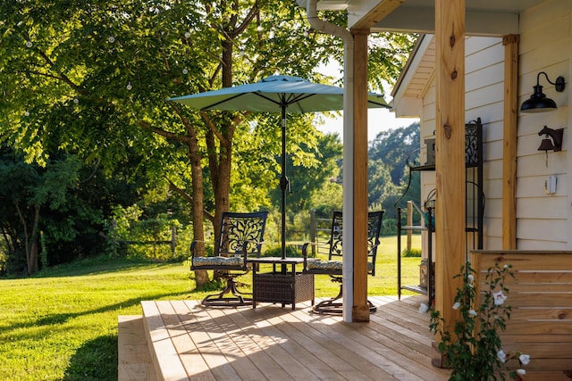 7365 Coldwater Rd, Fairview, TN 37062 - wooden terrace featuring a yard