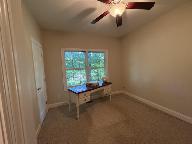 111 Reeds Ln, Sewanee, TN 37375 - unfurnished office featuring carpet and ceiling fan