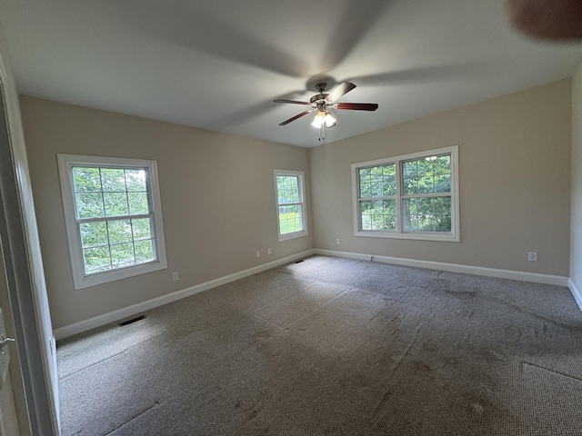 111 Reeds Ln, Sewanee, TN 37375 - spare room featuring a ceiling fan and carpet floors