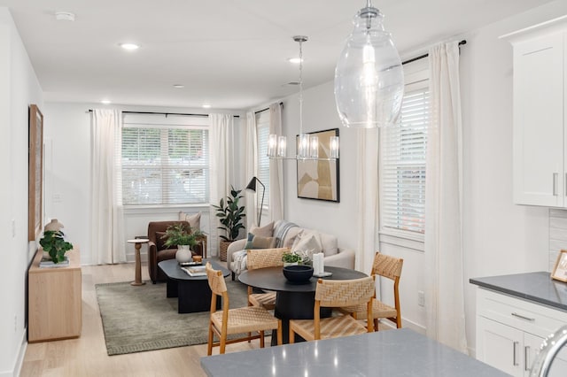 700 N Dupont Ave Unit 207, Madison, TN 37115 - dining area with light wood finished floors and recessed lighting