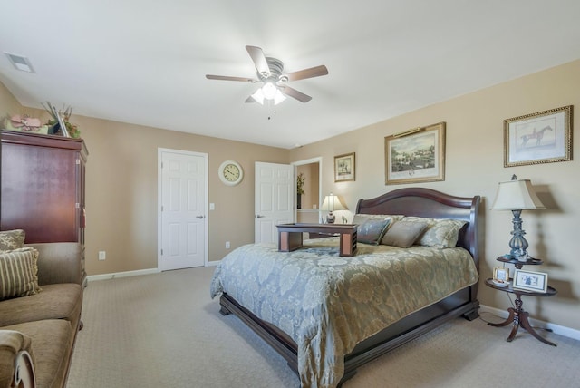 973 Rip Steele Rd, Columbia, TN 38401 - bedroom with light carpet and ceiling fan