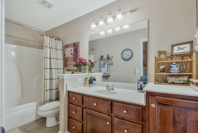 973 Rip Steele Rd, Columbia, TN 38401 - full bathroom with tile patterned flooring, vanity, and shower / tub combo with curtain