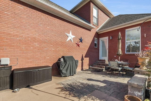 973 Rip Steele Rd, Columbia, TN 38401 - rear view of house with entry steps, a patio, and brick siding