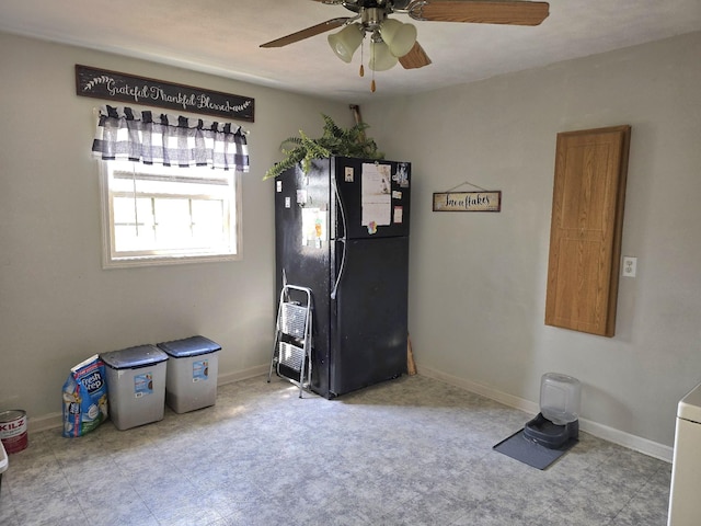 5840 Scottsville Rd, Lafayette, TN 37083 - miscellaneous room featuring ceiling fan and baseboards