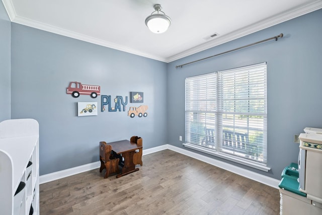 2426 Telford Ln, Murfreesboro, TN 37128 - office with ornamental molding and wood finished floors