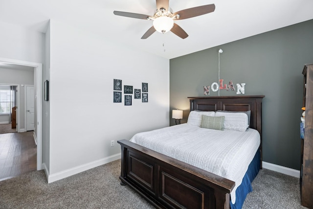 2426 Telford Ln, Murfreesboro, TN 37128 - bedroom featuring carpet and a ceiling fan