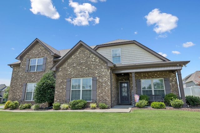 2426 Telford Ln, Murfreesboro, TN 37128 - view of front facade with brick siding and covered porch