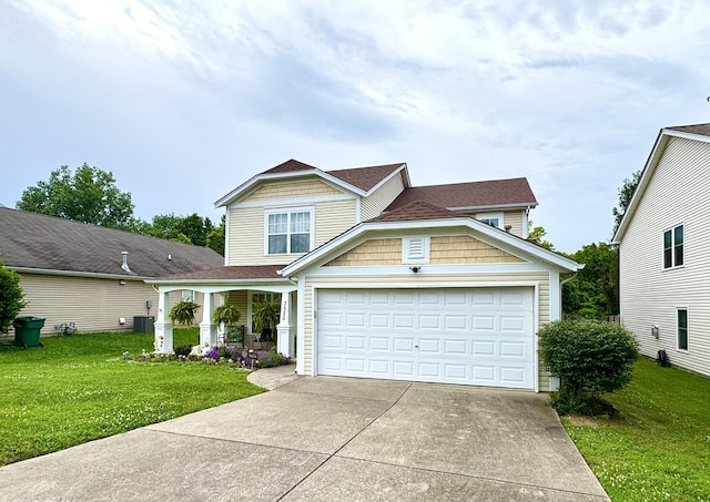 3525 Chandler Cove Way, Antioch, TN 37013 - view of front facade with a front yard, driveway, and an attached garage