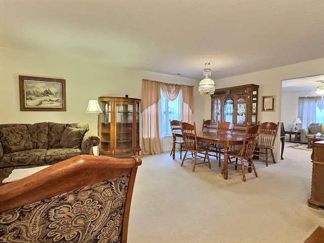 3525 Chandler Cove Way, Antioch, TN 37013 - dining area with carpet floors and healthy amount of natural light
