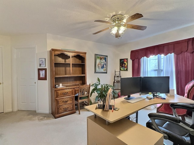 3525 Chandler Cove Way, Antioch, TN 37013 - office with ceiling fan and light colored carpet