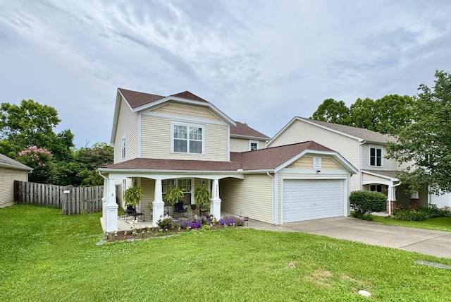 3525 Chandler Cove Way, Antioch, TN 37013 - view of front facade featuring covered porch, an attached garage, driveway, and a shingled roof