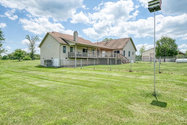 125 Clarence Lee Rd, Lancing, TN 37770 - rear view of house featuring a chimney