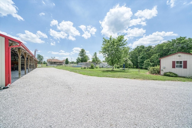 125 Clarence Lee Rd, Lancing, TN 37770 - view of dirt / gravel driveway with an outbuilding