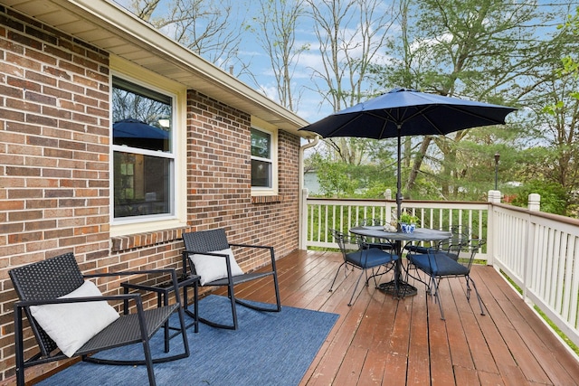 6002 Temple Rd, Nashville, TN 37221 - wooden terrace featuring outdoor dining area