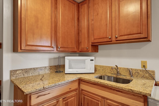 849 Golf View Blvd, Pigeon Forge, TN 37863 - kitchen featuring white microwave and light stone counters