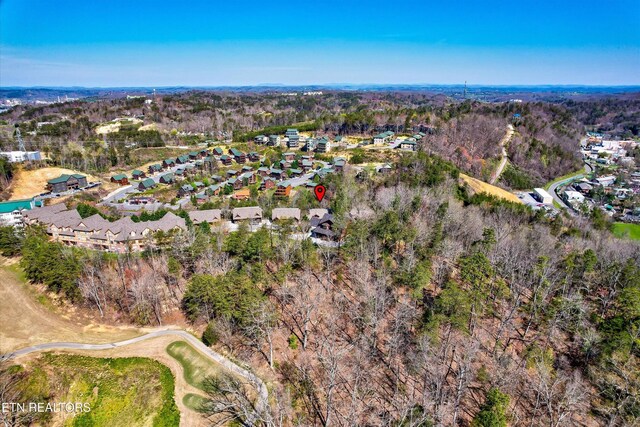 849 Golf View Blvd, Pigeon Forge, TN 37863 - aerial view of property and surrounding area featuring nearby suburban area